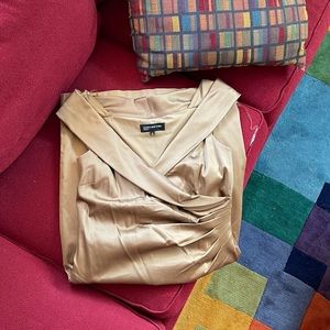 Like new, size 8 Jones New York gold dress
